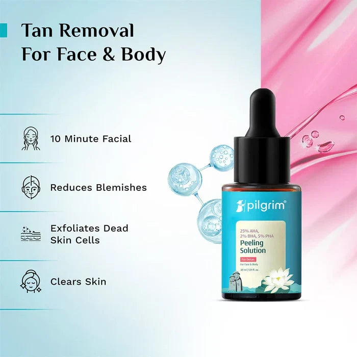 25% AHA, 2% BHA, 5% Peeling Solution For Smooth-textured Glowing Skin